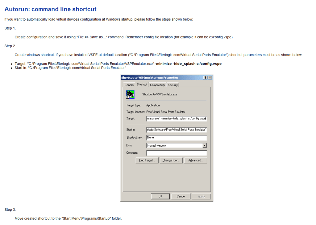 Virtual Serial Port Emulator greenwayby